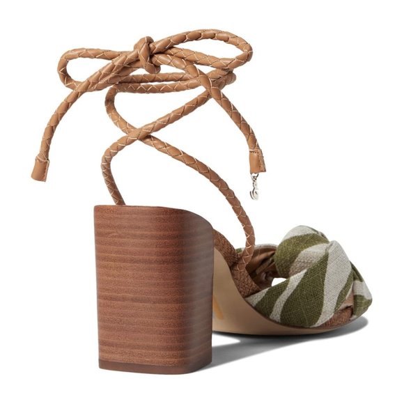 Like New  Sam Edelman Bodhi Block Heel Ankle Lace Up Sandals - Picture 5 of 6